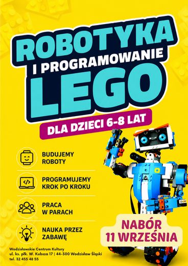 Mali konstruktorzy, wielkie pomysły. Robotyka i programowanie LEGO&reg; w WCK od września