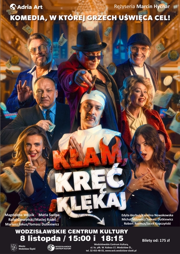 plakat aktorzy poprzebierani 