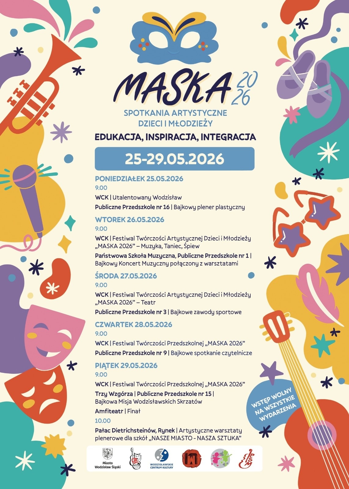 plakat z&nbsp;programem maski