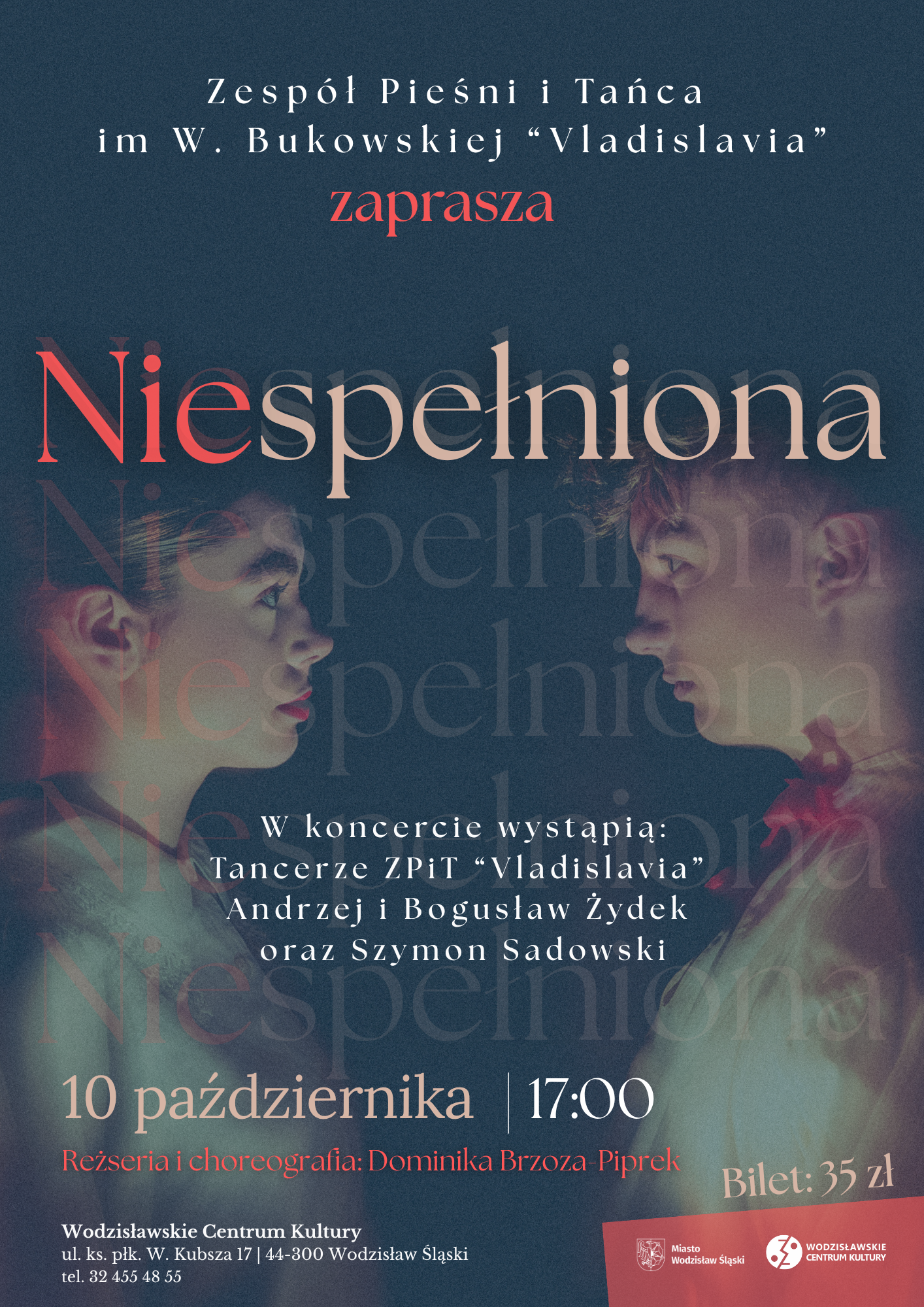 plakat z&nbsp;dziewczyną i&nbsp;chłopakiem wpatrujących się w&nbsp;siebie